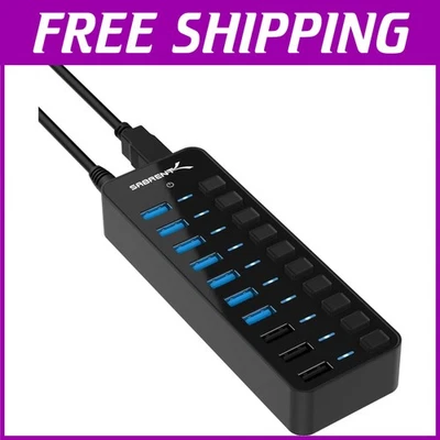 10-Port USB 3.0 Hub for Devices with USB 3.0 or Lower Ports - Image 1 of 4