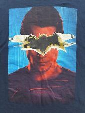 Batman V Superman Dawn of Justice T-Shirt Men's Medium Navy Blue (Pre-owned)
