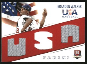 2015 USA Baseball 15U National Team Jerseys #20 Brandon Walker /99