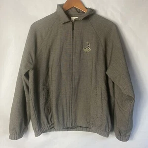 EP PRO GOLF PINEHURST 1895 BROWN GREEN PLAID JACKET WOMENS SIZE MEDIUM M - Picture 1 of 6