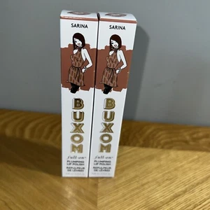 Two New Lot of  BUXOM Full On Plumping Lip Polish Sarina .15 oz - Picture 1 of 6