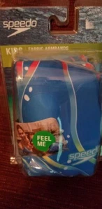 Speedo Boys' Fabric Armband Swim Floaties- Blue OSFM Ages 2-12 - Picture 1 of 2