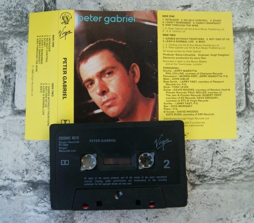PETER GABRIEL: Peter Gabriel (1980) Cassette Album Charisma Virgin CDSMC 4019 - Image 1 of 1