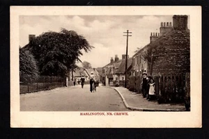 Haslington, Village Scene - near Alsager & Crewe - printed photographic postcard - Imagen 1 de 1
