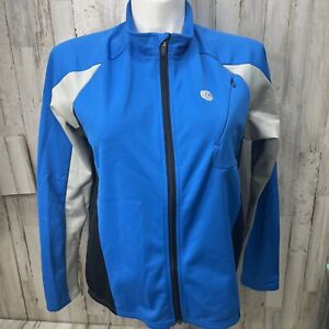 Pearl Izumi Women's Sz XL Blue Technical Wear Zip Up Long Sleeve Cycling Jacket