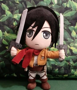 Mikasa Ackerman Attack on Titan 10" Plush Doll Great Eastern Anime Animated - Picture 1 of 11