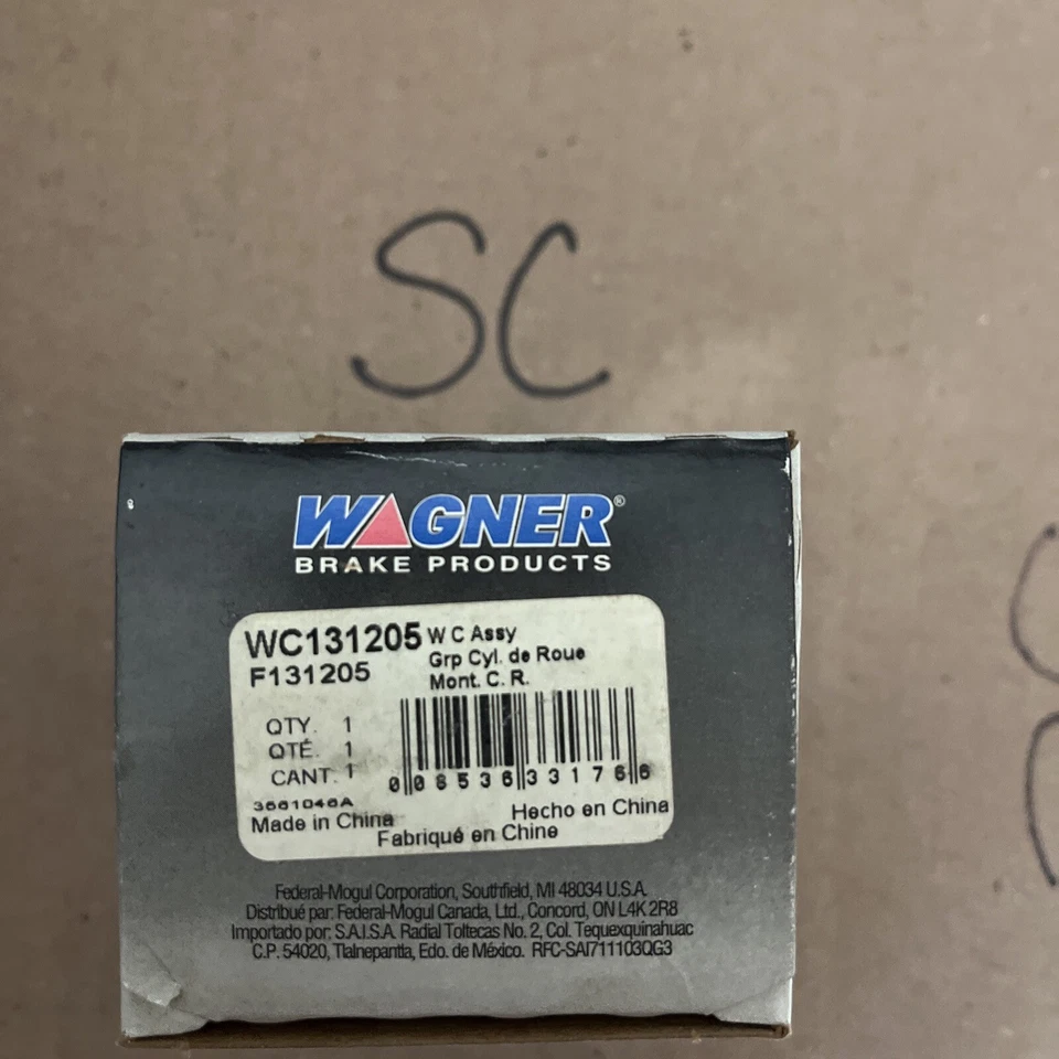 Drum Brake Wheel Cylinder Wagner WC131205 - Image 1 of 2