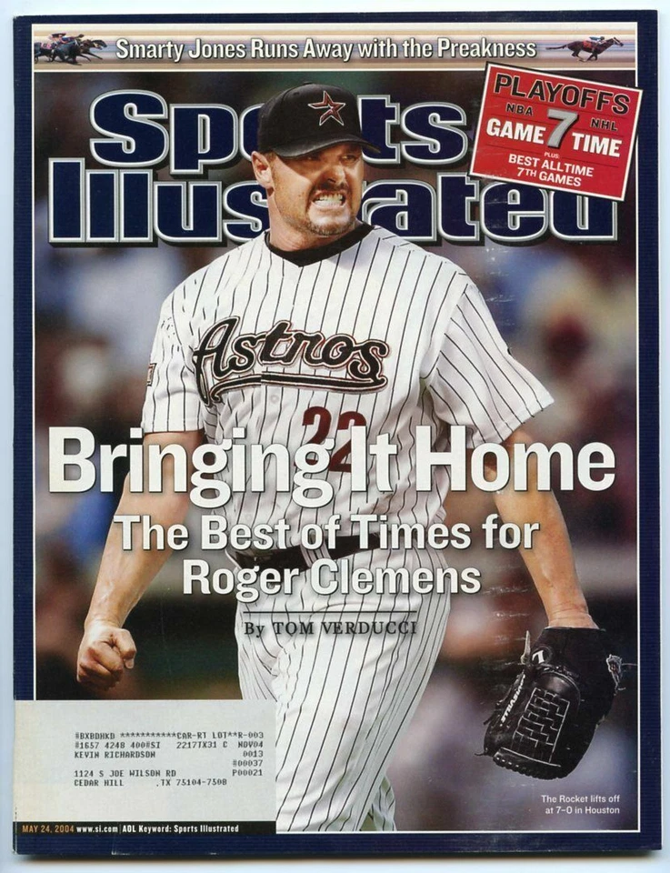 Sports Illustrated May 24, 2004 Bringing It Home Houston Astros Roger Clemens - Image 1 of 1