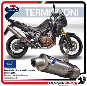 Termignoni RELEVANCE titanio homologado sin cordones Honda CRF1000L Africa Twin 15> - Imagen 1 de 6