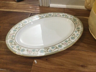 ONE VINTAGE Noritake SAKURA Oval  LARGE 16'' platter MINT - Image 1 of 4