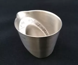 2 oz Bar & Kitchen PROFESSIONAL MEASURING CUP Stainless Steel Jigger Shot - Picture 1 of 5