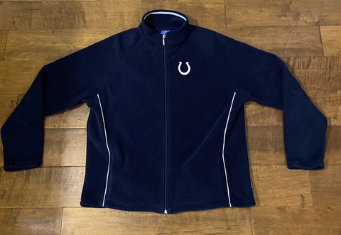 VINTAGE REEBOK INDIANAPOLIS COLTS ZIP UP JACKET/SWEATER AMAZING CONDITION SZ XL Cover