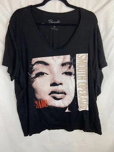 Sade Photo Logo Women's size 3X Small Black T Shirt R&B Smooth Jazz Music Tee - Picture 1 of 3