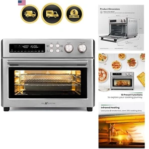 Freidora de Aire Infrarrojo Horno Tostador Horno 10 en 1 Horno de Convección Gran Capacidad - Imagen 1 de 11