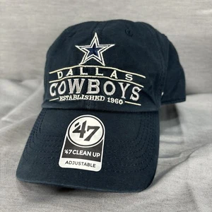 '47 Dallas Cowboys Mens Hat Cap Navy Blue Adjustable NFL Football New - Picture 1 of 6