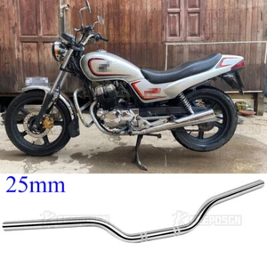 Barra de arrastre cromada 25 mm 1" manillar barra rastreador para Honda CB250 CB450 CB500 CB750 - Imagen 1 de 7