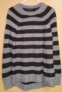 Maglione pullover donna BANANA REPUBLIC nero/grigio maglia filato italiano taglia M - Foto 1 di 5