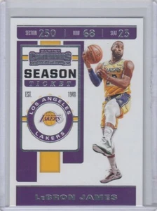 2019-20 PANINI CONTENDERS LEBRON JAMES LOS ANGELES LA LAKERS SEASON TICKET - Picture 1 of 1