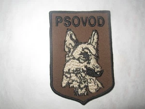 PARCHE POLICÍA K9 EXTRANJERO REPÚBLICA CHECA (LEER DESCRIPCIÓN) FONDO MARRÓN - Imagen 1 de 1