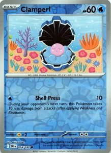 Clamperl 054/182 - REVERSE HOLO - SV10: Destined Rivals - NM - Picture 1 of 2