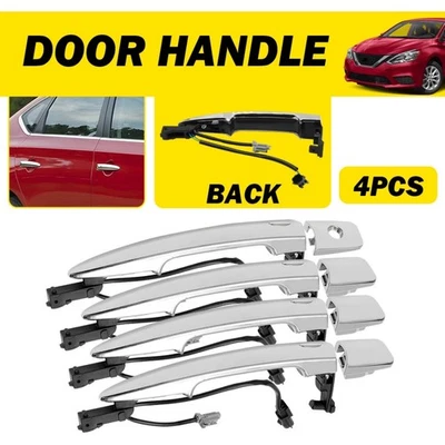 4PCS Front Left Side Driver Exterior Door Handle For 2013-2019 Nissan Sentra New - Image 1 of 4