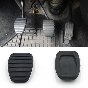 Hot New Clutch Pedal Rubber Cover Anti-Skid Protect 2pcs Black Cushion - Picture 1 of 12