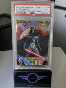 2024 Topps Hyperspace Star Wars Lava Refractor /99 Mustafar Darth Vader PSA 9 - Picture 1 of 2