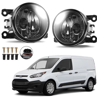 Par de luces antiniebla de parachoques L+R con bombilla para Ford Transit Connect 2010-15 Foto 1 de 4