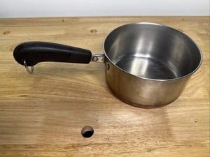 Fondo de cobre vintage Revere Ware 1801 1-1/2 cuartos Sartén sin tapa en muy buen estado - Imagen 1 de 6