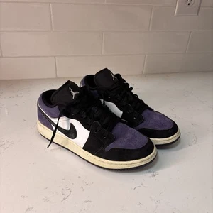 Air Jordan 1 Low GS Size 7y  Court Purple 553560-125 - Picture 1 of 6