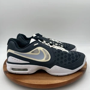 Size 12.5 Nike Mens AirMax Courtballistec 4.3 Navy White Tennis/pickleball Shoes - Picture 1 of 12