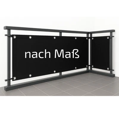 GRANORI Abdeckplane auf Maß "Unicovr" wasserdicht Sichtschutz Windschutz Terrasse Balkon