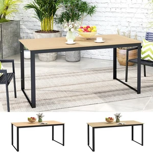 Garden Dining Table, Rectangle Outdoor Table for 6 People - Picture 1 of 23