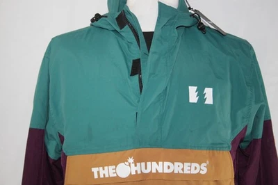 THE HUNDREDS Men's M Landor Anorak Hunter Green Pullover Jacket $129 MSRP NWT - Image 1 of 4
