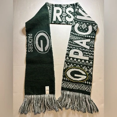 Green Bay Packers Team Color Forever Collectable NFL  adult team logo Scarf. - Image 1 of 4