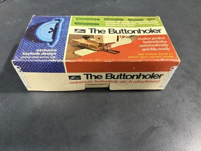 Greist Buttonholer Attachment for Sewing Machine w/ 5 Templates & Plate Model #6 - Image 1 of 4