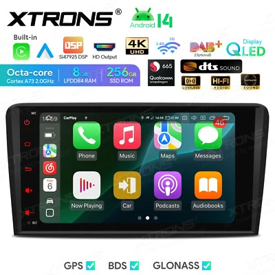 8" Android 14 Car Stereo DTS 8-Core 8+256GB GPS Navi DTS DSP HiFi for AUDI A3 S3 - Image 1 of 4