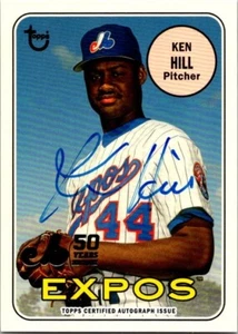 2019 Topps Archives KEN HILL Montreal Expos 50th Anniversary AUTO (3) - Picture 1 of 2