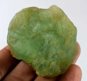 Grünfluorit Natur 401Ct/43mm Unbehandelt Edelstein Roh Sonderrabatt - Bild 1 von 10