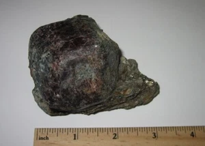 3" RARE LOCALITY NATURAL ALMANDINE GARNET CRYSTAL FROM NY, USA ~ 362g 12.77oz *A - Picture 1 of 13