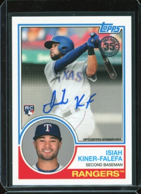 2018 Topps ISIAH KINER-FALEFA rookie RC autograph AUTO blue jays - Image 1 of 2