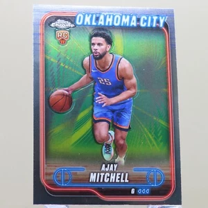 Ajay Mitchell RC 2025 Topps Chrome Basketball #132 Thunder - Picture 1 of 2
