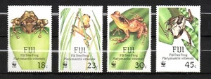 Fiji 1988 set Frogs/WWF/Frosche stamps (Michel 586/89) MNH - Picture 1 of 1