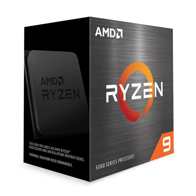 AMD Ryzen 9 5900X Desktop Processor (4.8GHz, 12 Cores, Socket AM4) Box - 100-100000061WOF
