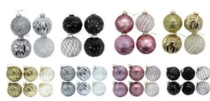 Glas Weihnachts-Kugel Mix Deko Kugeln Christbaum Gutschein DIY Weihnachten - Bild 1 von 8