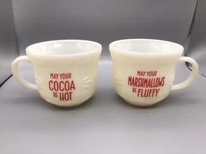 Hallmark Mug Set of 2 May Your Cocoa Be Hot Marshmallows Fluffy - Imagen 1 de 8