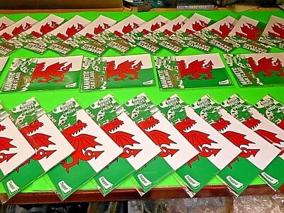 27 x Magnetic WALES Flag Wholesale Joblot LARGE SIZE 29CM X 21CM CARS FRIDGES
