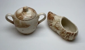 Ceramique Sitka Clay Pot and clog Vintage Alaska - Picture 1 of 13