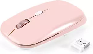 Wireless Flat Mouse, 2.4G Optical Mouse, Computer Mouse for Laptop, PC, Computer - Picture 1 of 7