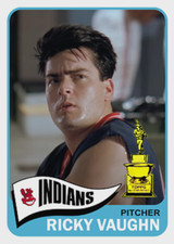 RICKY VAUGHN CHARLIE SHEEN MAJOR LEAGUE 65 ACEOT ART CARD ## BUY 5 GET 1 FREE ##